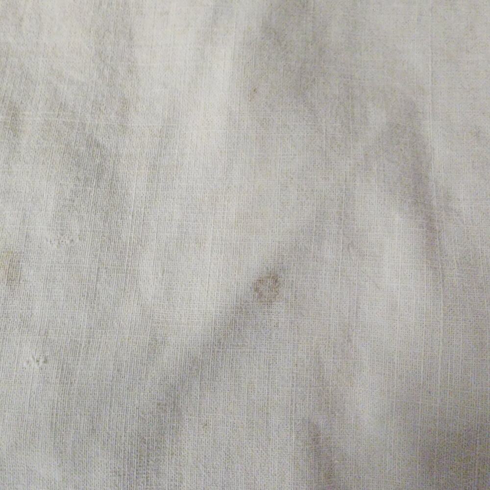 Vintage Ivory Pillowcase Crochet Lace Edge 32x20 Yellowed Stained Crafting Only - Picture 8 of 8